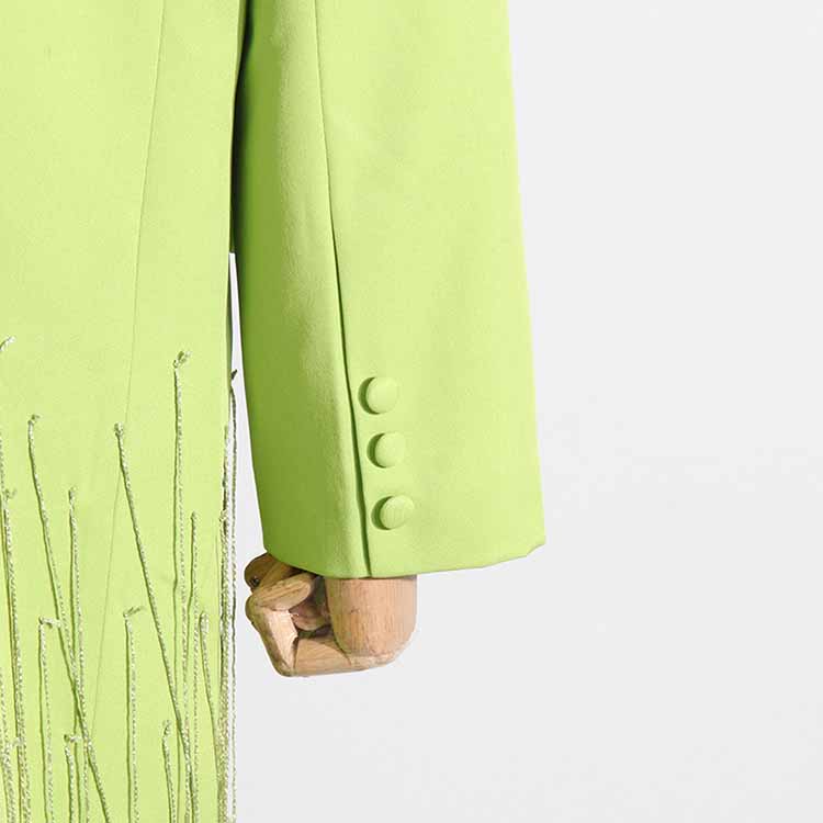 Women's Coat Spliced Tassel Slimming Suit Jacket