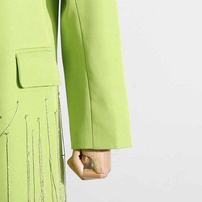 Women's Coat Spliced Tassel Slimming Suit Jacket