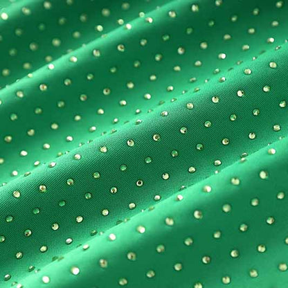 Women Pink Ostrichfeather Trimmed Mini Green Dress