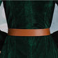 Halloween costumes cosplay dress dark green women's court dresses