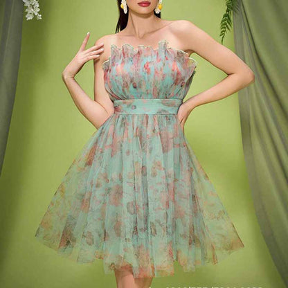 Tulle Strapless Short Homecoming Dress – Sweet & Flirty Party Dress for School Dance