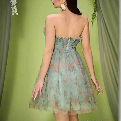 Tulle Strapless Short Homecoming Dress – Sweet & Flirty Party Dress for School Dance