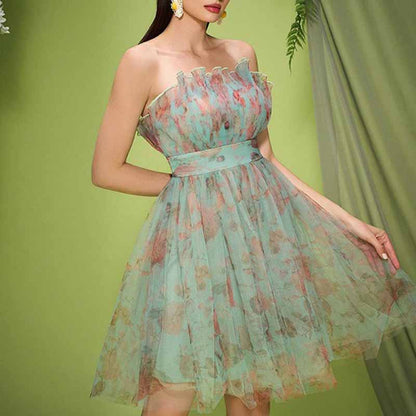 Tulle Strapless Short Homecoming Dress – Sweet & Flirty Party Dress for School Dance