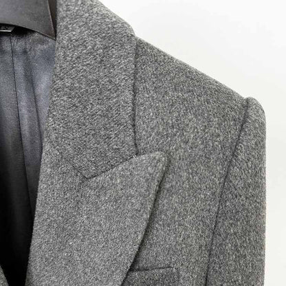 Women's Bow detail Wollen Coat Grey