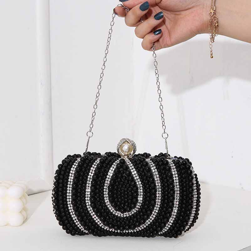 Evening Clutch Bag Pearl Beaded Purses Party Handbag