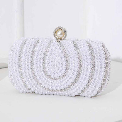 Evening Clutch Bag Pearl Beaded Purses Party Handbag