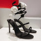 Women Flower Shoes Satin Sandals High Heeled Pumps