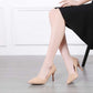 3.15 inches High Heels Faux Leather Shoes Party Dress Pumps