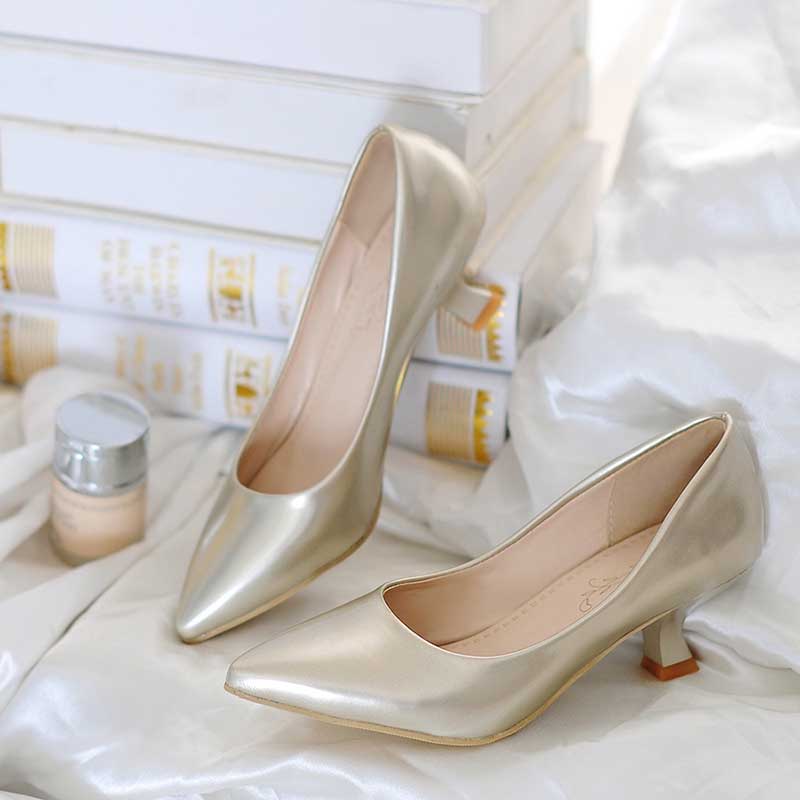 Women's Pointed Toe Pumps Kitten Heels Shoes