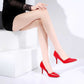 3.15 inches High Heels Faux Leather Shoes Party Dress Pumps