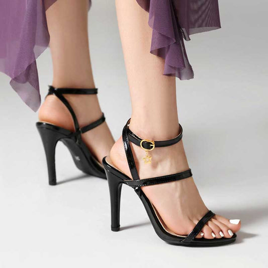 Women's High Heeled Sandals Open Toe Dress Ankle Strap Heels