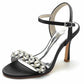 Women's Rhinestones Strappy High Heel Sandals Prom Heels