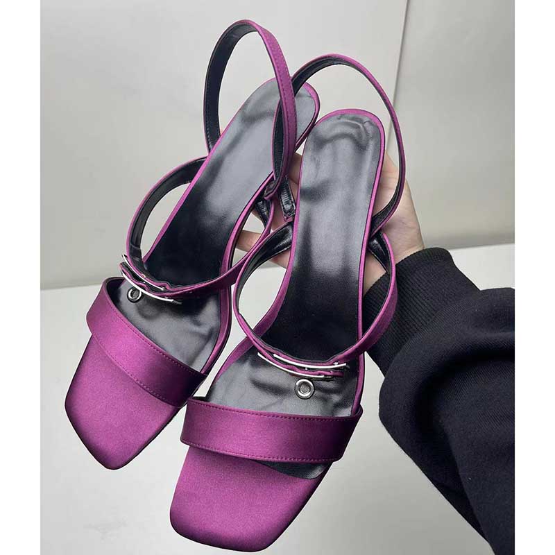 Women Slingback Sandals High Heeled Shoes