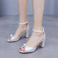 2.96" Satin Wedding Sandals Vintage Peep Toe Stiletto Heeled Shoes