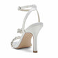 Rhinestones High Heel Sandals Ankle Strap Wedding Heeled Sandals