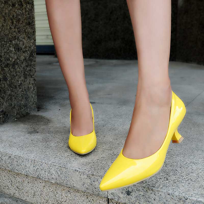 Women's Pointed Toe Pumps Kitten Heels Shoes