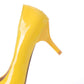 2.56 inches High Heels Faux Leather Shoes Party Dress Pumps