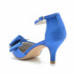 Pointed Toe Satin Ankle Strap Wedding and Bridal Shoes for Women
