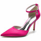 Womens Ankle Strap Pumps Party Heels Formal Dress Shoes