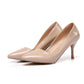 3.15 inches High Heels Faux Leather Shoes Party Dress Pumps