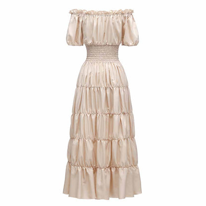 Costume Medieval Chemise Dress Pirate Peasant Dress Bohemian Long Dress For Women