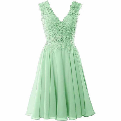 Chiffon Bridesmaid Dresses Elegant Lace Evening Prom Dress Homecoming Dresses