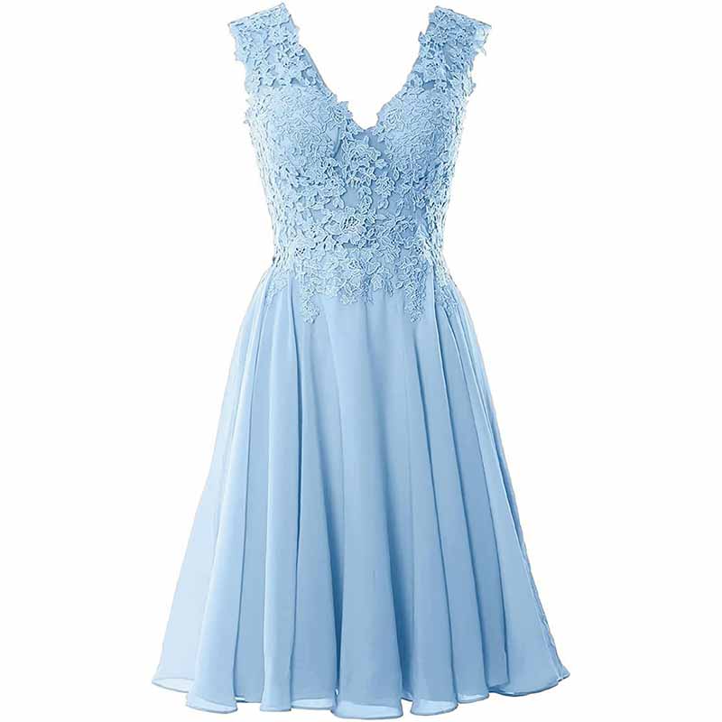 Chiffon Bridesmaid Dresses Elegant Lace Evening Prom Dress Homecoming Dresses