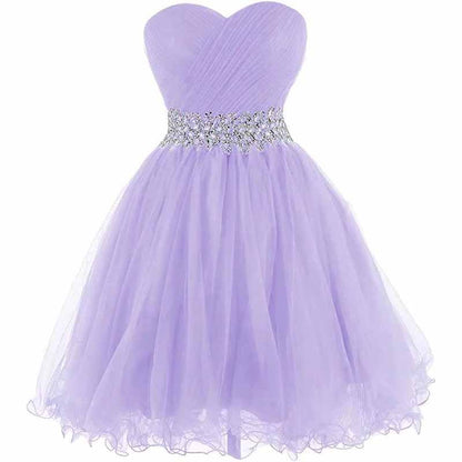 Women Short Prom Dresses Tutu Homecoming Dress A Line Tulle Party Cocktail Gown