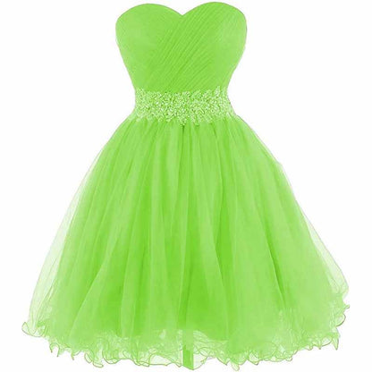 Women Short Prom Dresses Tutu Homecoming Dress A Line Tulle Party Cocktail Gown