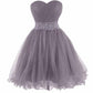Women Short Prom Dresses Tutu Homecoming Dress A Line Tulle Party Cocktail Gown
