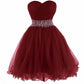 Women Short Prom Dresses Tutu Homecoming Dress A Line Tulle Party Cocktail Gown