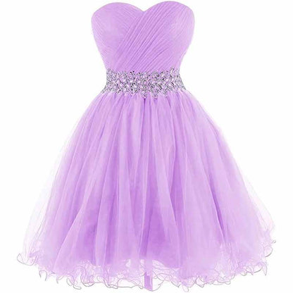 Women Short Prom Dresses Tutu Homecoming Dress A Line Tulle Party Cocktail Gown