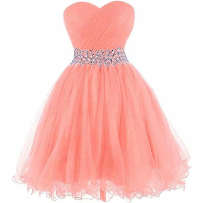 Women Short Prom Dresses Tutu Homecoming Dress A Line Tulle Party Cocktail Gown
