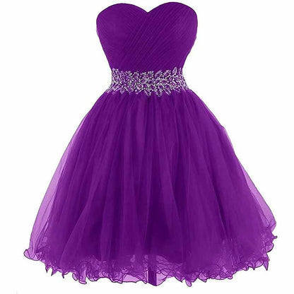 Women Short Prom Dresses Tutu Homecoming Dress A Line Tulle Party Cocktail Gown