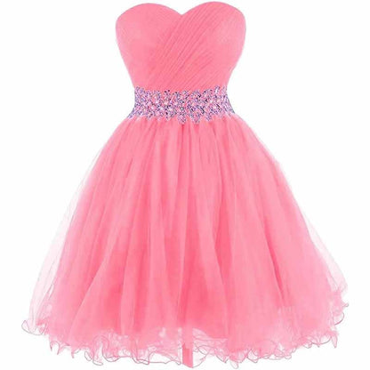 Women Short Prom Dresses Tutu Homecoming Dress A Line Tulle Party Cocktail Gown