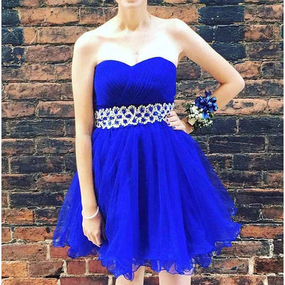 Women Short Prom Dresses Tutu Homecoming Dress A Line Tulle Party Cocktail Gown