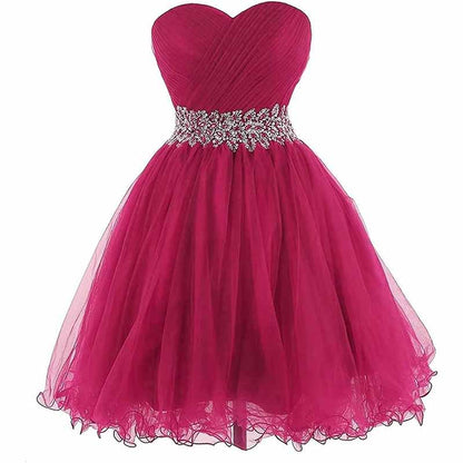 Women Short Prom Dresses Tutu Homecoming Dress A Line Tulle Party Cocktail Gown