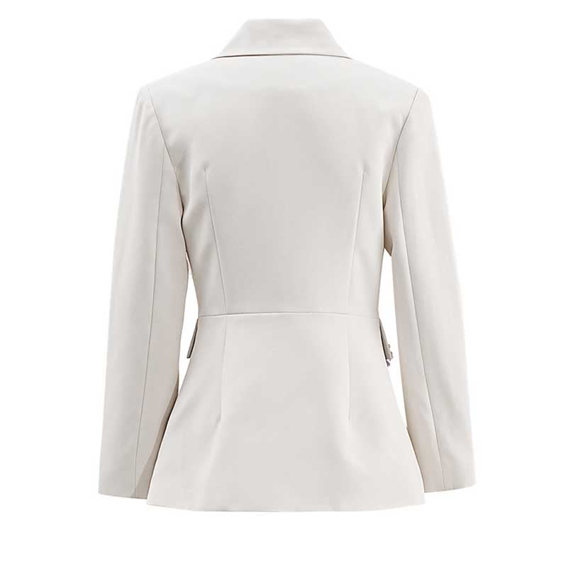 Back view of ivory flower detail pantsuit for women from SD Dresscode & Fashiontrends