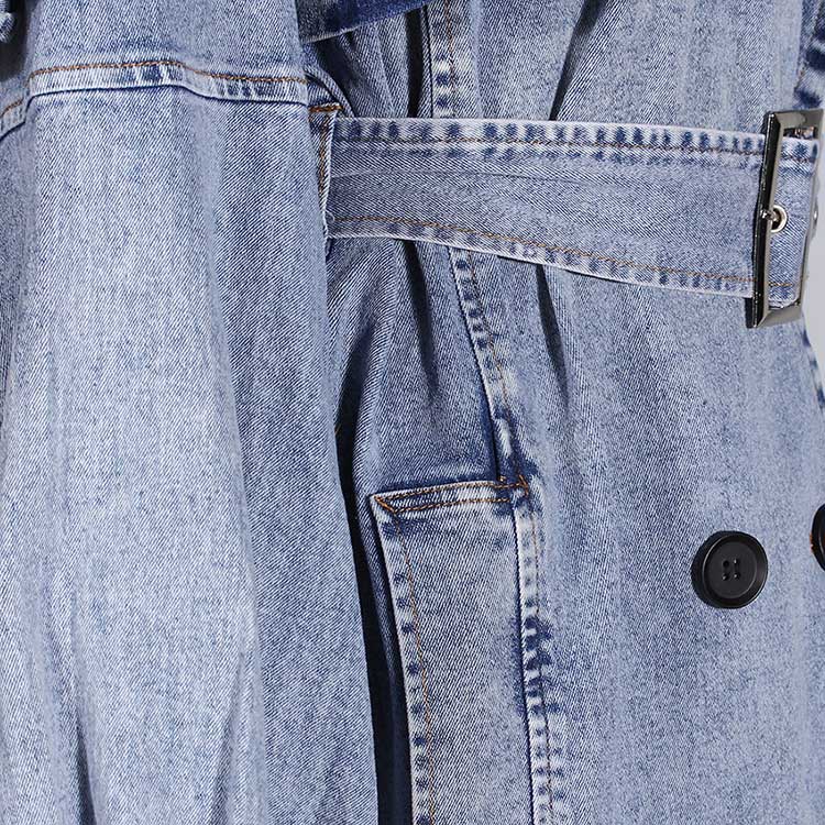 Ruffled Denim Jacket for Women – Women’s Fitted Waist Coat with Flounce Design