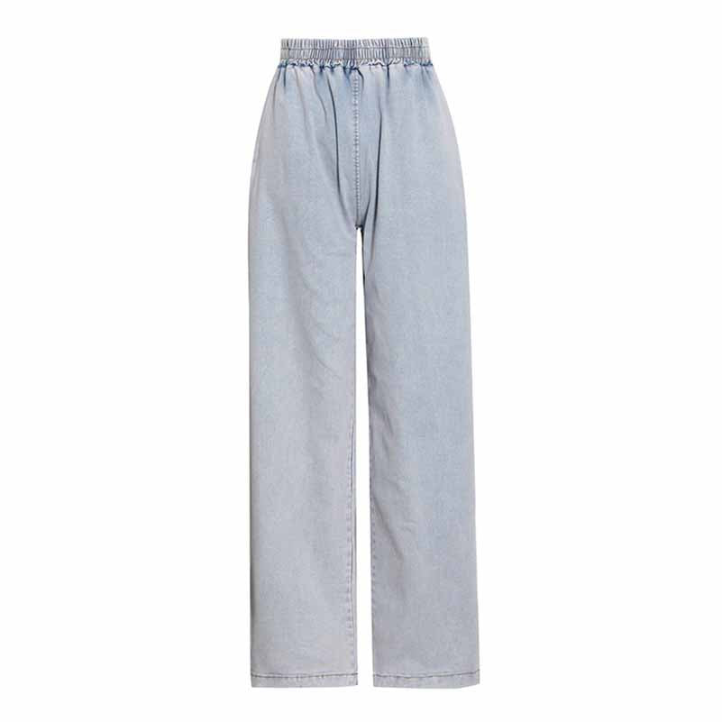 Women's Demin Pantsuit Tube Top & Jeans Set