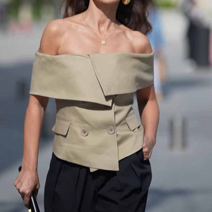 Women's Off-Shoulder Corset Top