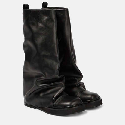 Women Knee-high Combat Boots