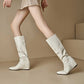 Women's Knee Boots With Wedge Heel