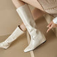 Women's Knee Boots With Wedge Heel