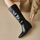 Women's Knee Boots With Wedge Heel