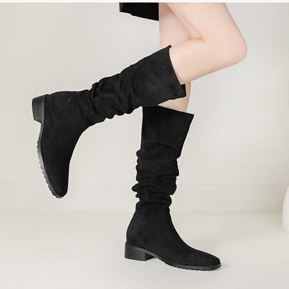 Women's Square Toe Cowboy Boots With Low Heels