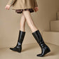 Women's Knee Boots With Wedge Heel