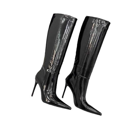 Women's Patent leather Knee High Boots