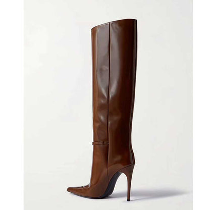 Women's Patent leather Knee High Boots