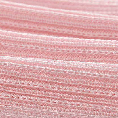 Women Knit Cardigan O-Neckline Cropped Top Short Sleeve Knitted Slim Coat